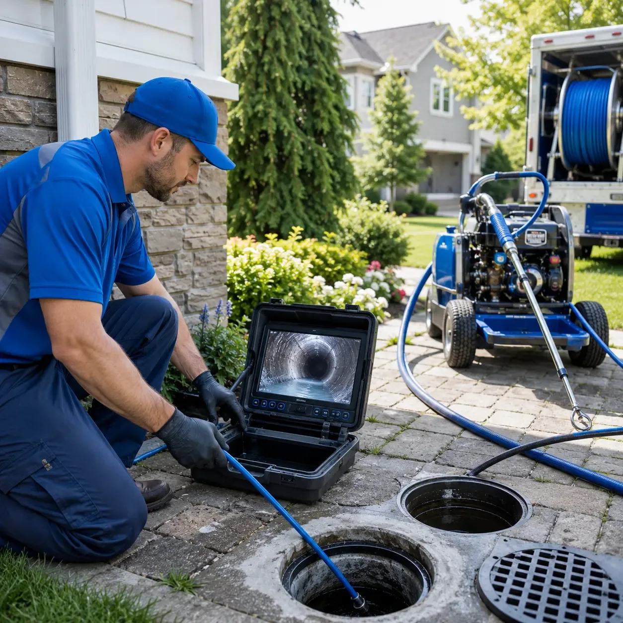 Outdoor drain cleaning professionals serving Bella Vista, AR